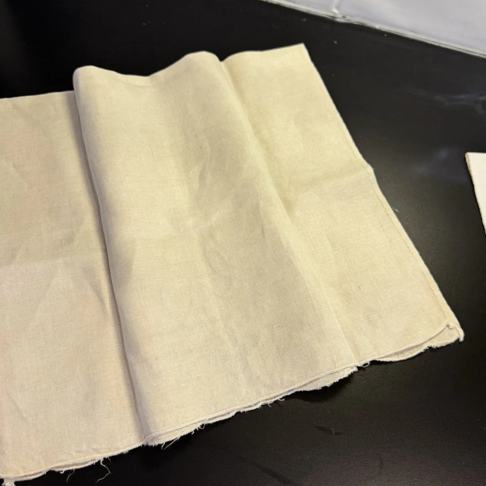5 Piece Lot‎ Linen Handkerchief Tea Towel Pillowcase Cutwork Lace Handmade